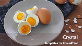  Presentation with adolescent nutrition - Amazing slide set having boiled eggs on plate nutrition backdrop and a  colored foreground