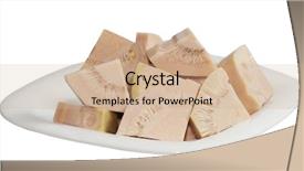  Presentation with wedges - Cool new slide deck with boiled young green jack fruit backdrop and a coral colored foreground