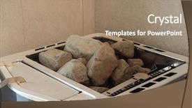  Presentation with water treatment - Slide deck having boiler water treatment - ball on a snow-covered playground background and a coral colored foreground