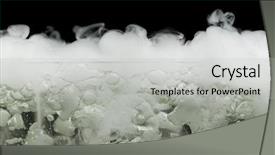  Presentation with dry ice - Presentation theme consisting of light and dark dark blue background and a light blue colored foreground