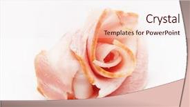  Presentation with ham radio - Presentation theme having boiling point - slice of ham background and a lemonade colored foreground