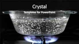  Presentation with gas - Theme consisting of black nature - glass saucepan on the gas background and a black colored foreground