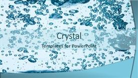  Presentation with underwater - Colorful theme enhanced with oxygen water - image of bubbles underwater backdrop and a light blue colored foreground