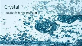  Presentation with underwater - Cool new presentation theme with boil water - image of bubbles underwater backdrop and a cool aqua colored foreground