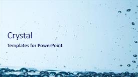  Presentation with underwater - Slide set having image of bubbles underwater background and a sky blue colored foreground