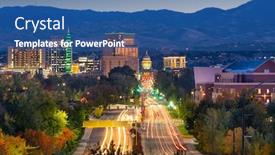  Presentation with idaho - Cool new presentation with boise-idaho-usa-downtown-cityscape backdrop and a ocean colored foreground