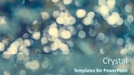  Presentation with green abstract leaves texture - Slide deck enhanced with bokeh-from-blur-background background and a  colored foreground