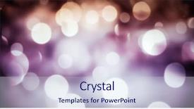  Presentation with christmas lights - Presentation theme enhanced with bokeh glitter with blinking stars background and a sky blue colored foreground