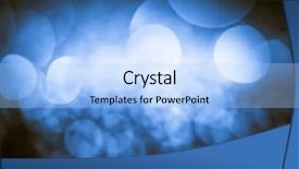  Presentation with christmas lights - PPT theme enhanced with bokeh glitter with blinking stars background and a light blue colored foreground