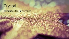  Presentation with space stars - Amazing presentation theme having bokeh glitter with blinking stars backdrop and a yellow colored foreground