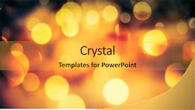  Presentation with space stars - PPT theme consisting of bokeh glitter with blinking stars background and a yellow colored foreground