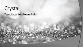  Presentation with christmas lights - Beautiful slides featuring bokeh glitter with blinking stars backdrop and a white colored foreground