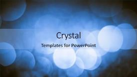  Presentation with christmas lights - Theme featuring bokeh glitter with blinking stars background and a light blue colored foreground