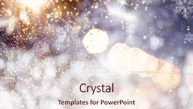  Presentation with christmas lights - PPT theme enhanced with bokeh glitter with blinking stars background and a lemonade colored foreground