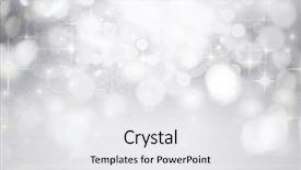  Presentation with christmas lights - Beautiful PPT theme featuring bokeh glitter with blinking stars backdrop and a white colored foreground