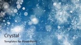  Presentation with christmas lights - PPT layouts having bokeh glitter with blinking stars background and a light blue colored foreground