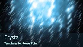  Presentation with blue lights - Cool new PPT theme with bokeh-lights-background-blue-toned backdrop and a ocean colored foreground