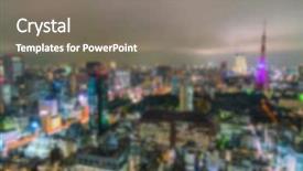  Presentation with blur bokeh of shop - Colorful theme enhanced with bokeh lights tokyo city japan backdrop and a gray colored foreground