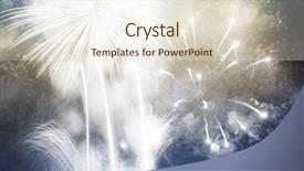  Presentation with christmas magic - PPT theme with bokeh of christmas lights magic background and a sky blue colored foreground