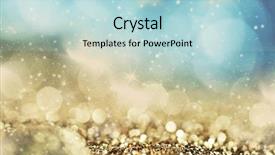  Presentation with blurred bokeh - Slides enhanced with bokeh of christmas lights magic background and a light blue colored foreground