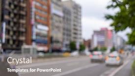  Presentation with taipei - Presentation theme featuring bokeh-of-city-town background and a gray colored foreground