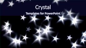  Presentation with red stars - Beautiful presentation featuring bokeh stars background backdrop and a navy blue colored foreground