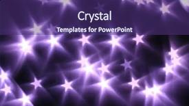  Presentation with shining star - PPT theme with bokeh stars background background and a violet colored foreground