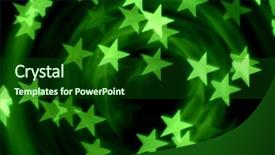  Presentation with red stars - Presentation theme featuring bokeh stars background and a  colored foreground