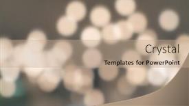  Presentation with street - PPT theme consisting of twinkle lights - bokeh street light background and a coral colored foreground