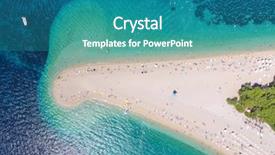  Presentation with bol - Amazing slides having bol island brac croatia backdrop and a teal colored foreground