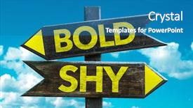 Presentation with sky - Theme featuring bold-shy-signpost-with-sky background and a teal colored foreground
