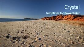  Presentation with western philosophy - Slide deck featuring bolder - beach at dampier peninsula background and a ocean colored foreground