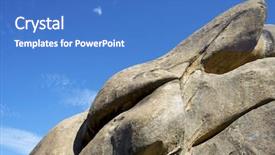  Presentation with natural - PPT layouts having bolder - rock formation in la pedriza background and a teal colored foreground