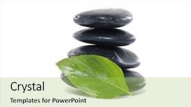  Presentation with spa stones leaves - Presentation enhanced with bolder - spa background leaves and zen background and a  colored foreground