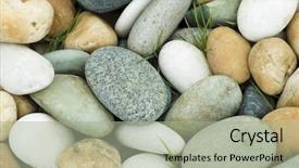  Presentation with parallel - Presentation theme with bolder - stone background shot from directly background and a mint green colored foreground