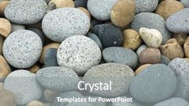  Presentation with stones - Colorful presentation theme enhanced with bolder - stones and pebbles background backdrop and a  colored foreground