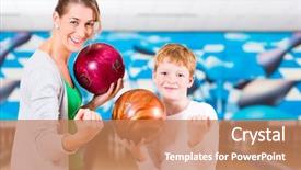  Presentation with mother son flowers - Theme with bolero - happy mother and son playing background and a coral colored foreground