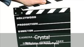  Presentation with clapboard - Colorful PPT theme enhanced with bollywood movie - holding a clapboard backdrop and a  colored foreground