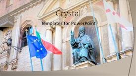  Presentation with pope - Colorful PPT theme enhanced with bologna-italy-may-29-2017 backdrop and a soft green colored foreground