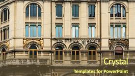  Presentation with old fashioned women - Theme with bologna traditional old-fashioned building background and a  colored foreground