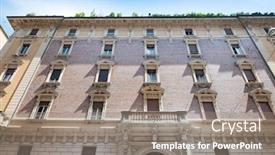  Presentation with old fashioned - PPT theme enhanced with bologna traditional old-fashioned building italy background and a gray colored foreground