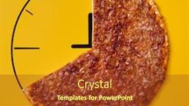  Presentation with ground beef - Slide deck with bolognese-pizza-made-with-ground background and a tawny brown colored foreground