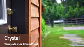  Presentation with cedar - Theme with bolt with cedar house siding background and a tawny brown colored foreground