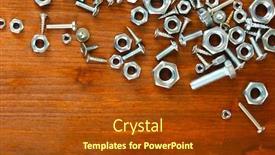  Presentation with nuts - Colorful presentation design enhanced with handwriting text thank you backdrop and a  colored foreground.