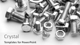  Presentation with dimensions - PPT theme with bolts various dimensions background and a light gray colored foreground