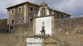  Presentation with catholic 16 chapel - Amazing slide deck having bom - chapel of sao frutuoso backdrop and a  colored foreground