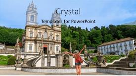  Presentation with jesus - Theme enhanced with bom-jesus-do-monte-braga background and a light blue colored foreground