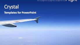  Presentation with horizon - Cool new PPT layouts with bon voyage - blue horizon aerial shot backdrop and a ocean colored foreground