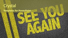  Presentation with bon voyage - Presentation theme with bon voyage - see you again written background and a tawny brown colored foreground