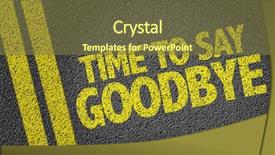  Presentation with goodbye - Slide deck consisting of bon voyage - time to say goodbye written background and a tawny brown colored foreground